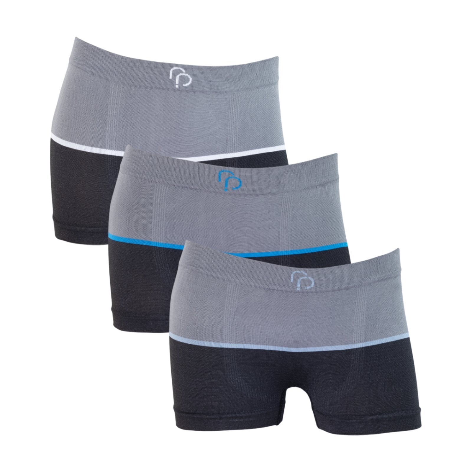 Kit 3 Cuecas Boxer RP Sem Costura Meninos Microfibra Sortida