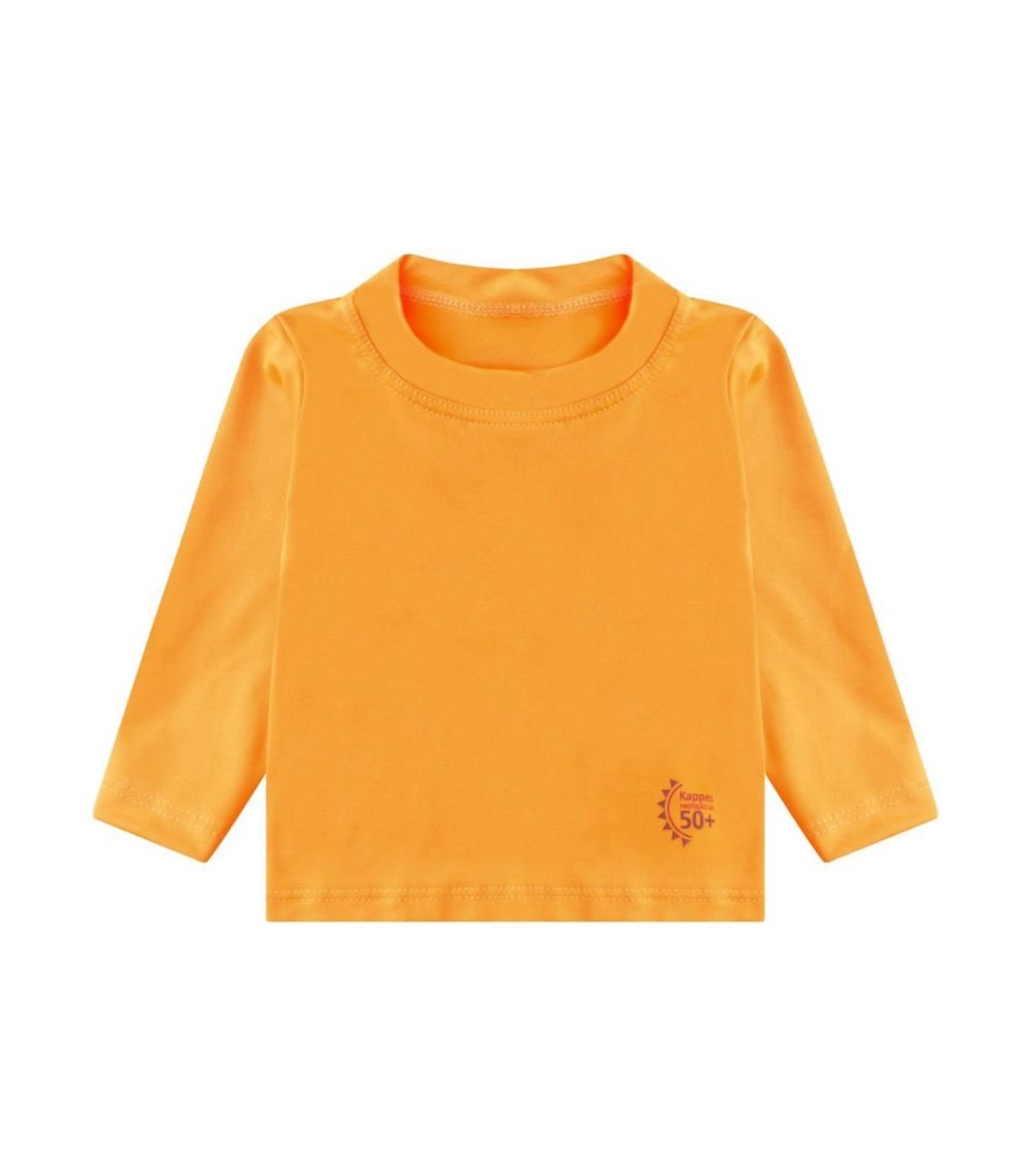 Infantil - Blusa Térmica Proteção UV Praia Manga Longa Select Laranja