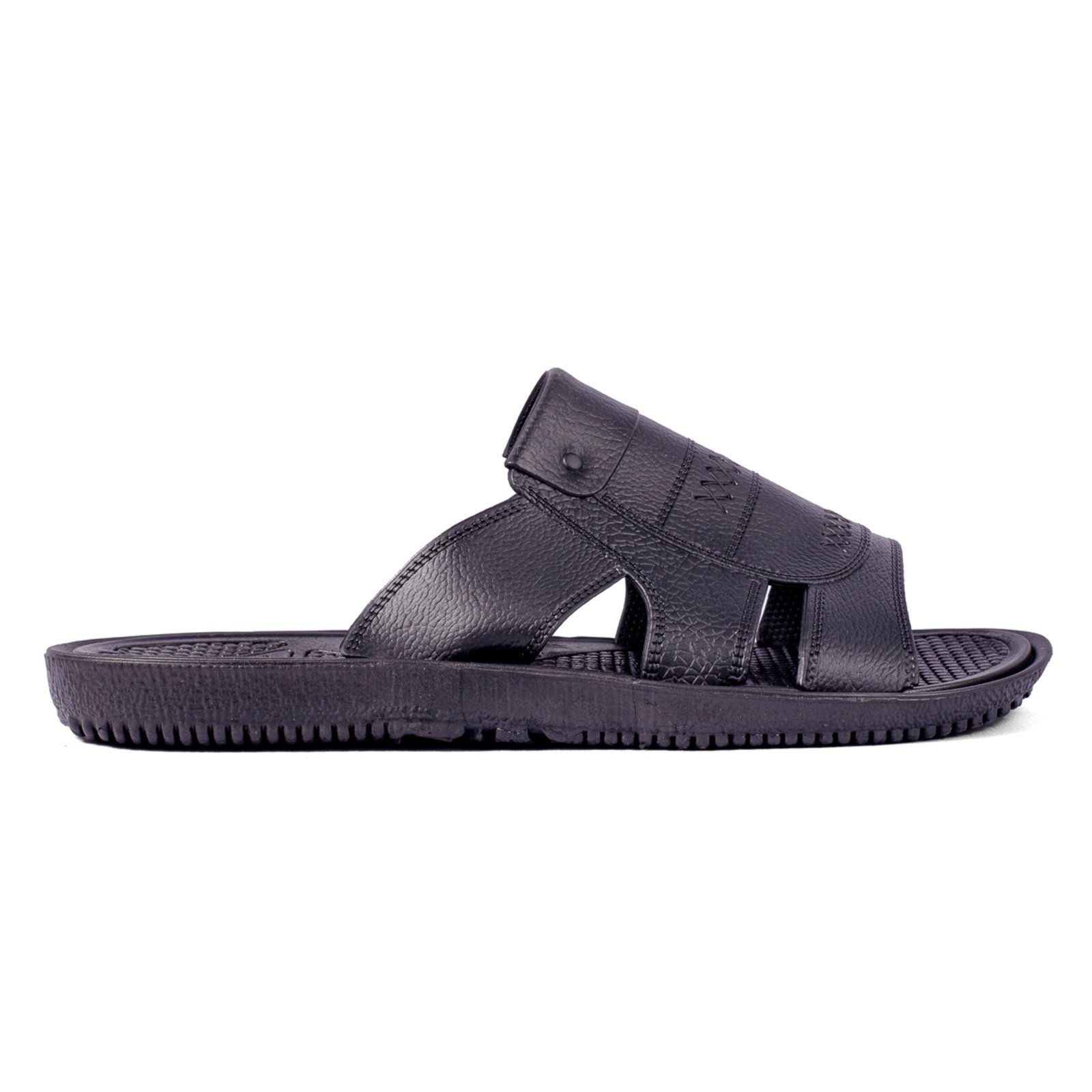 Sandália Masculina Herlim Franciscana Conforto Anatômico Diabético Preto