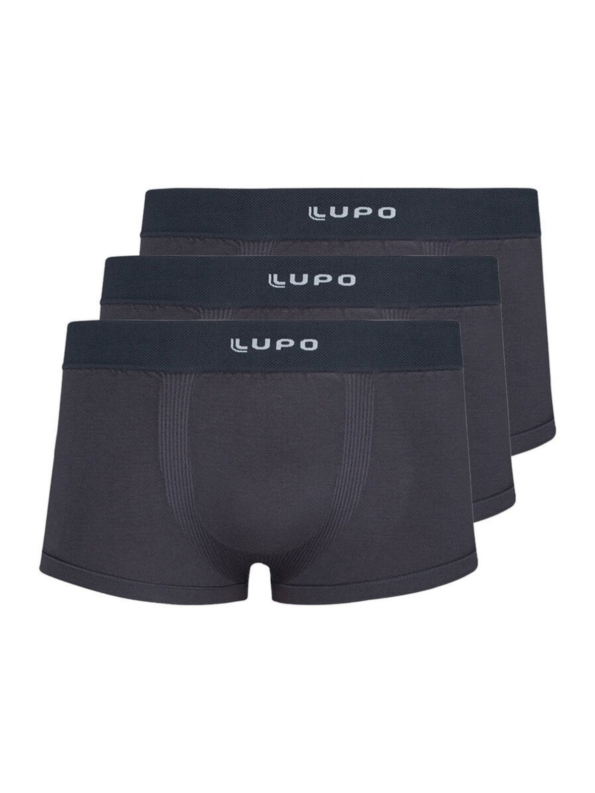 Kit com 3 Cuecas Sunga Lupo 656-001 Cinza