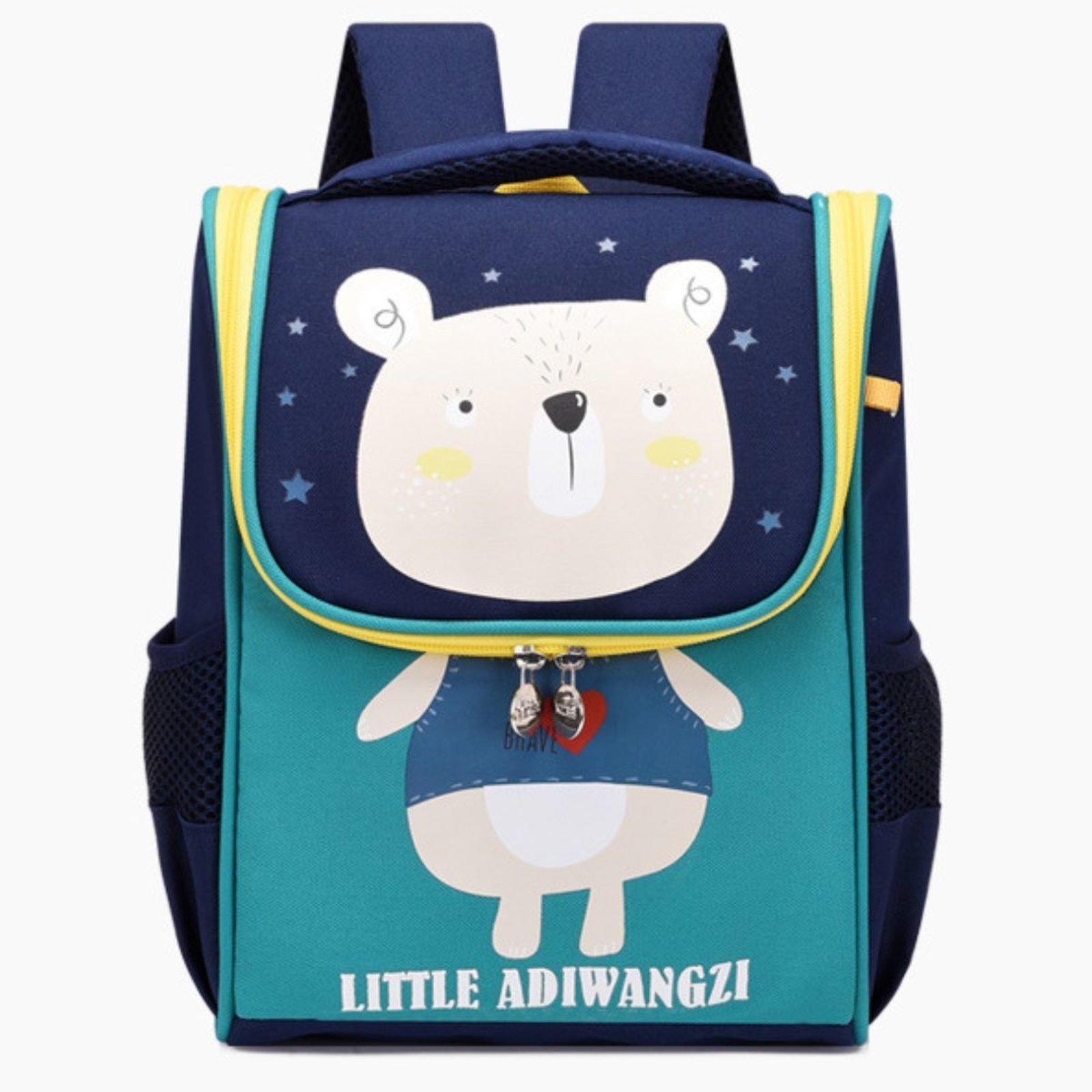 Infantil - Mochila Escolar Menino Menina Dinossauro Gatinho de Costas Star Shop Azul