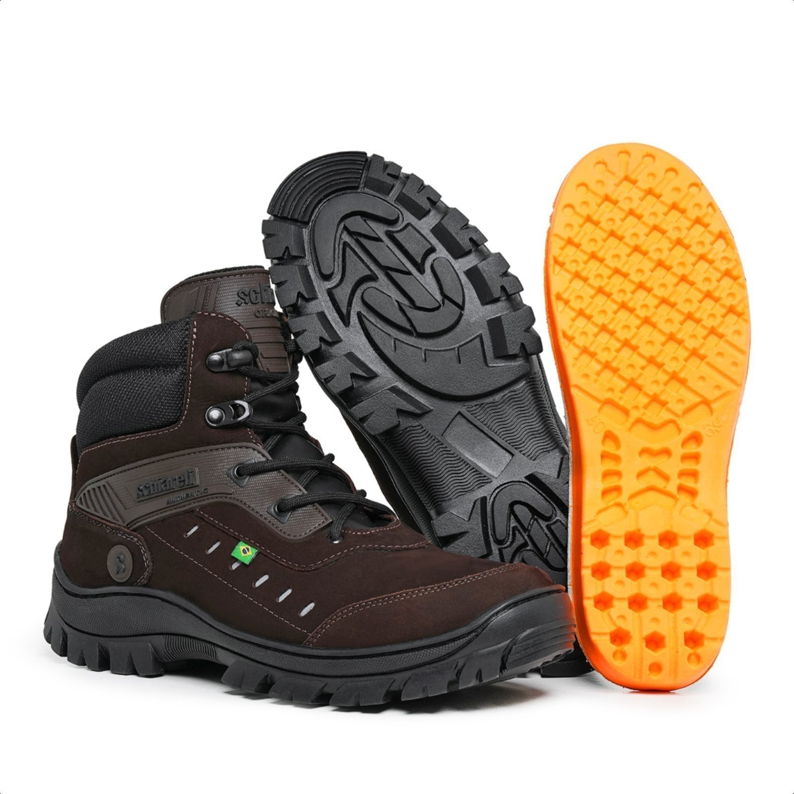 Bota Masculina Coturno Adventure Marrom Militar Schiareli 730