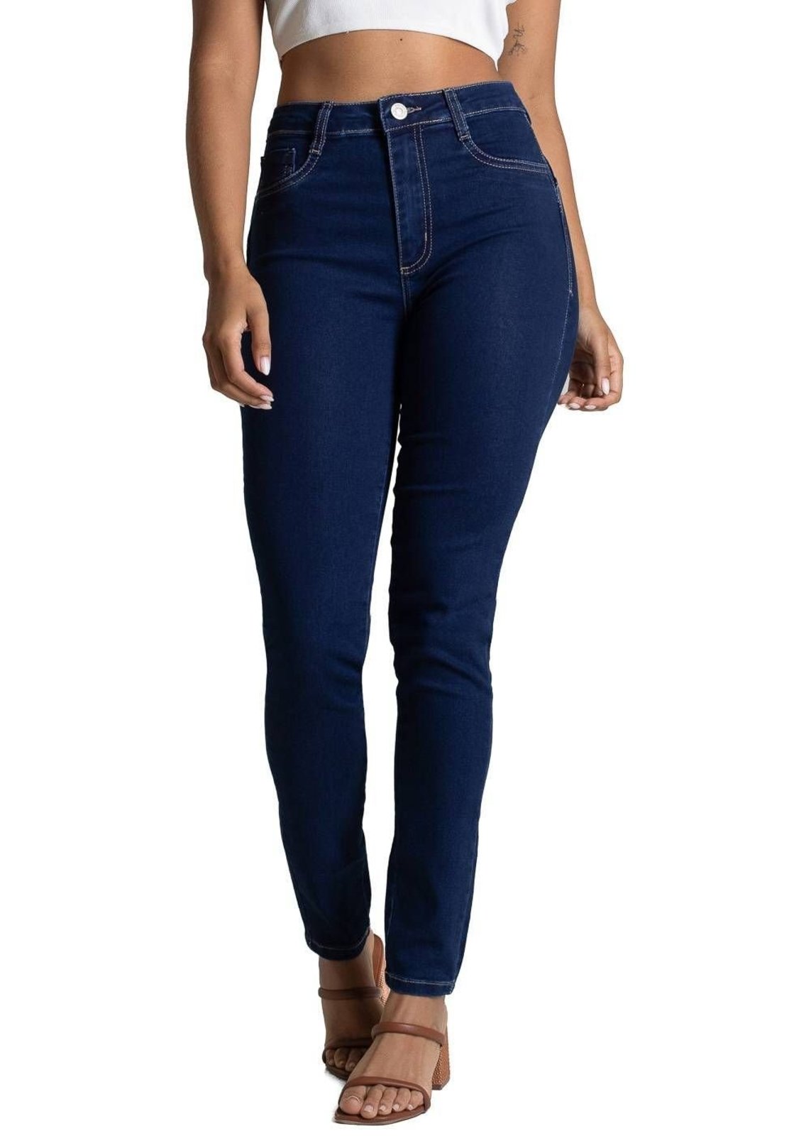 Calça Jeans Sawary Heart - 283385 - Azul - Sawary