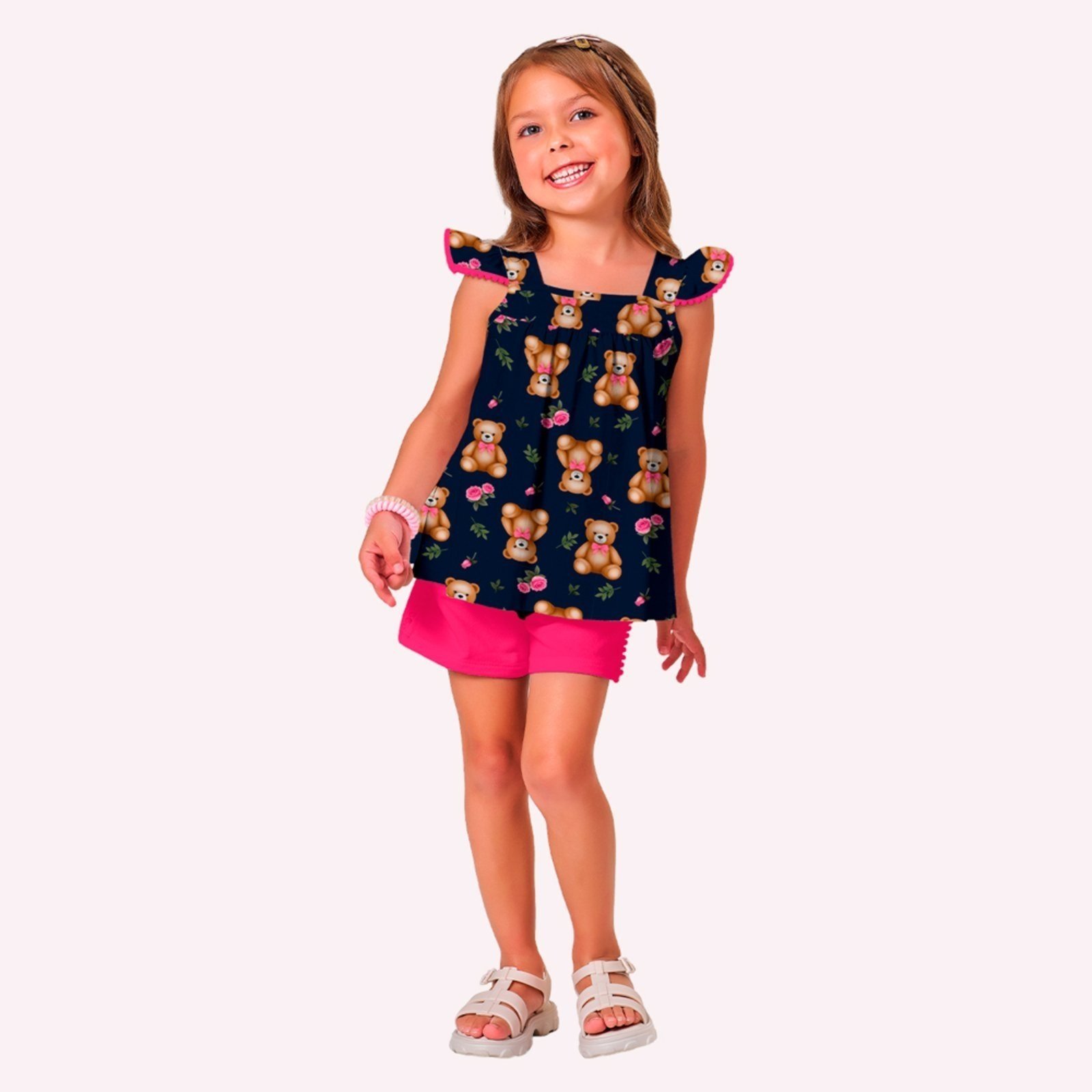 Infantil - Conjunto Menina Ursinhos Kyly