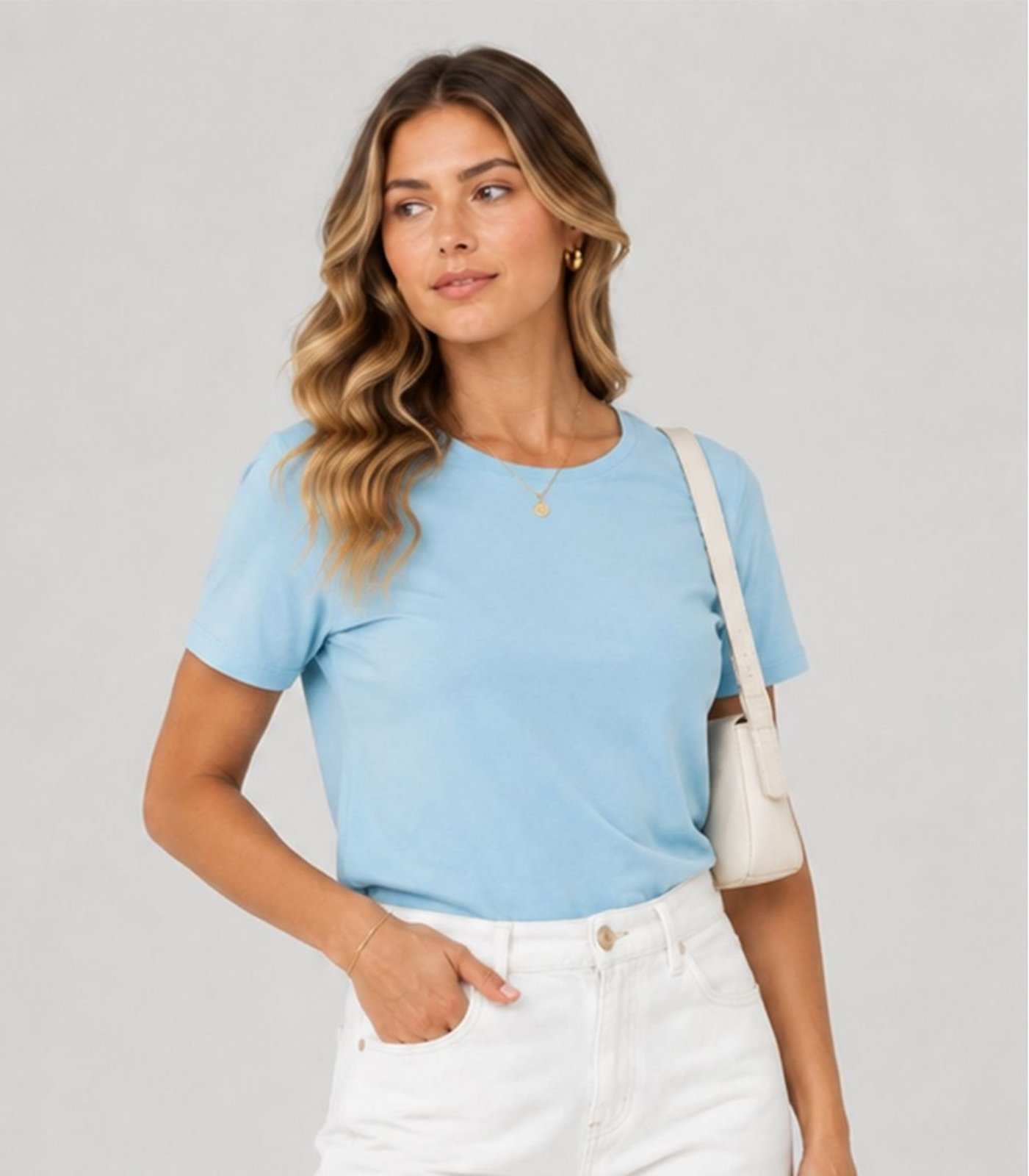Blusa Feminina Meia Malha 30 Básica KO Azul