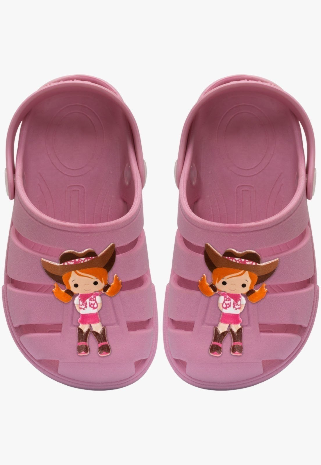 Infantil – Sandalia Babuche Feminino Pópidi Chinelo Cowgirl Rosa