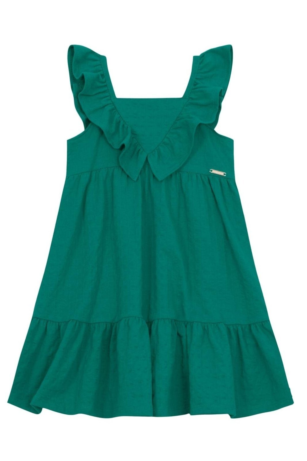 Infantil - Vestido menina em cotton texturizado Brandili