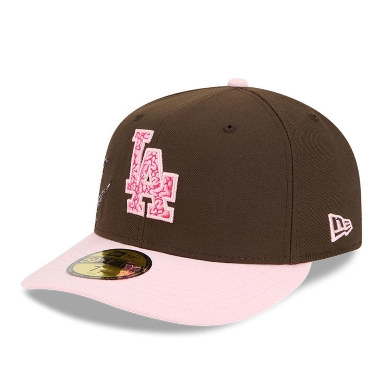 Bone New Era 59FIFTY Los Angeles Dodgers MLB Marrom