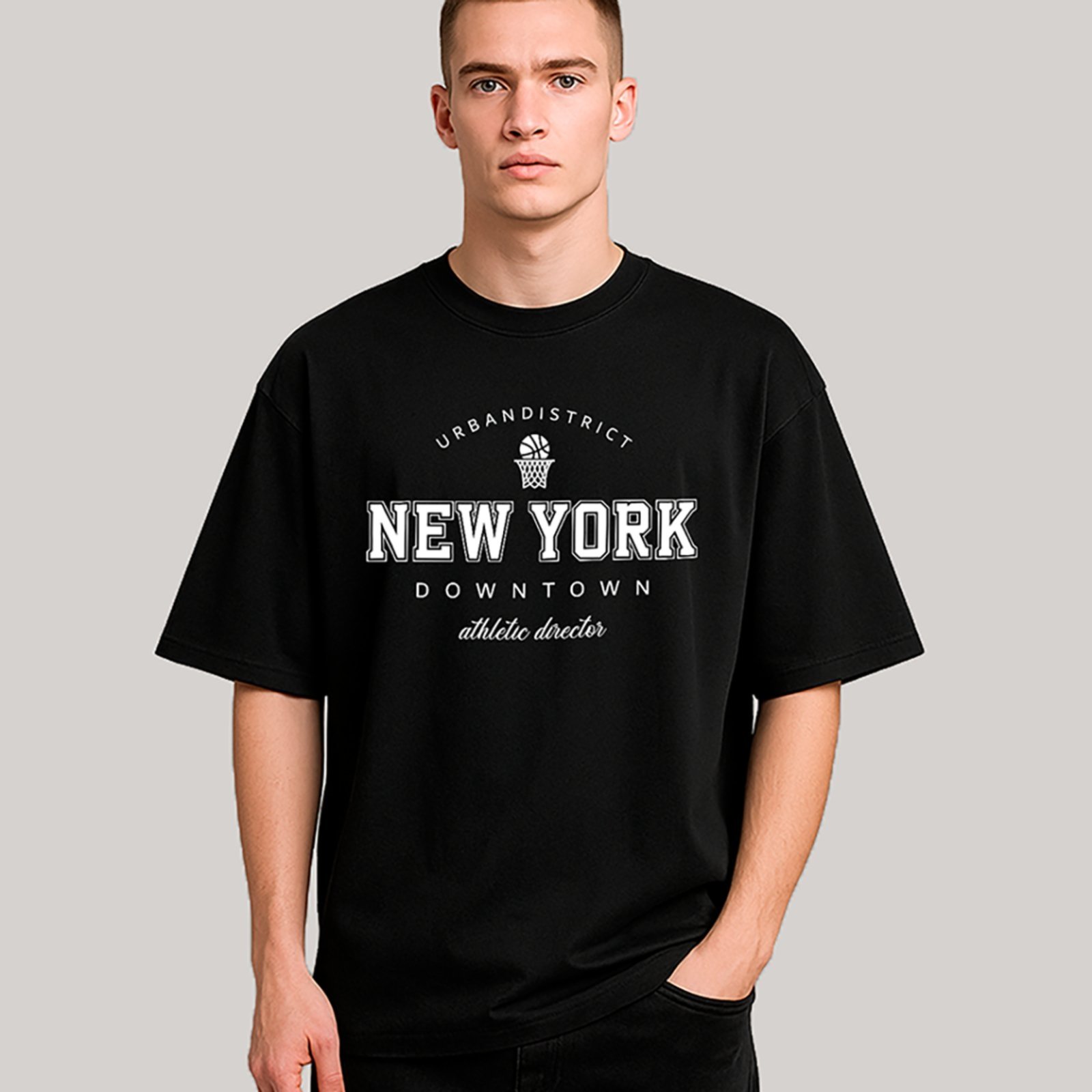 Camiseta Ousy New York Downtown Oversized Unissex Preto