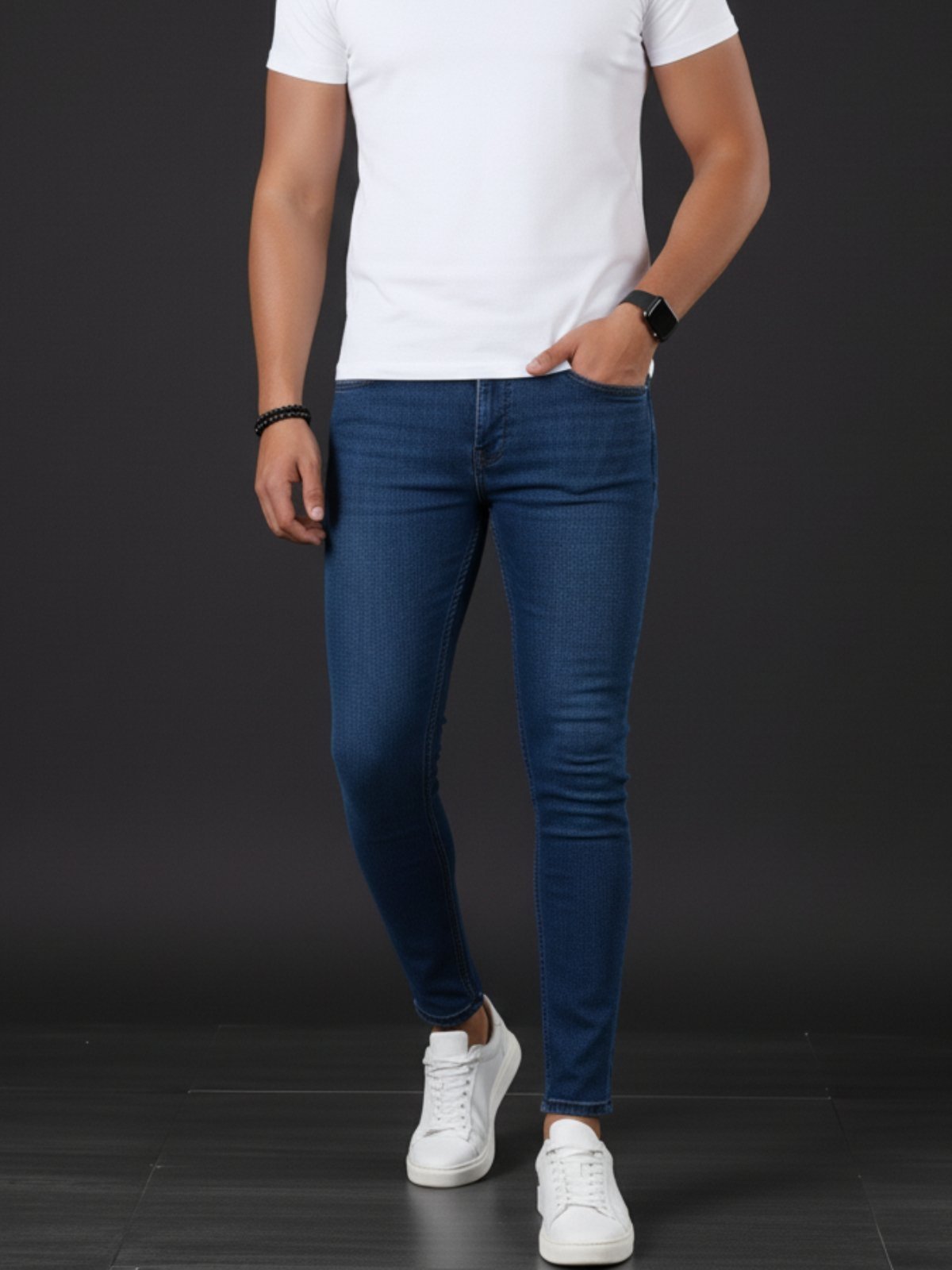 Calça Jeans Masculina 5 Estilos Azul Escuro Básica e Confortável