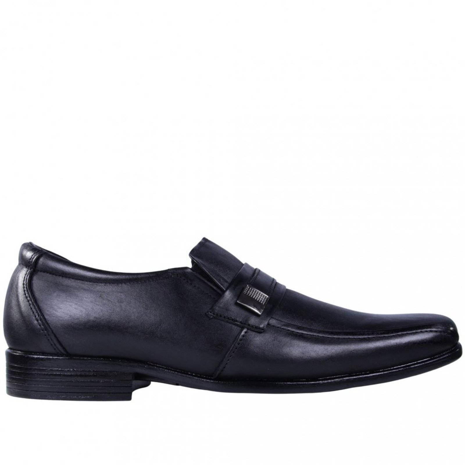 Sapato Social Masculino em Couro Zariff Slip-On 6048 Zariff Preto