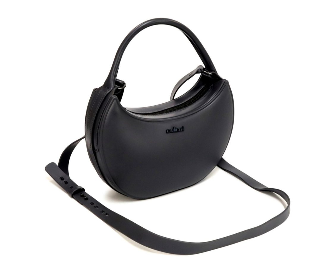 Bolsa Meia Lua Pequena Honolulu Colcci Techfit Preto