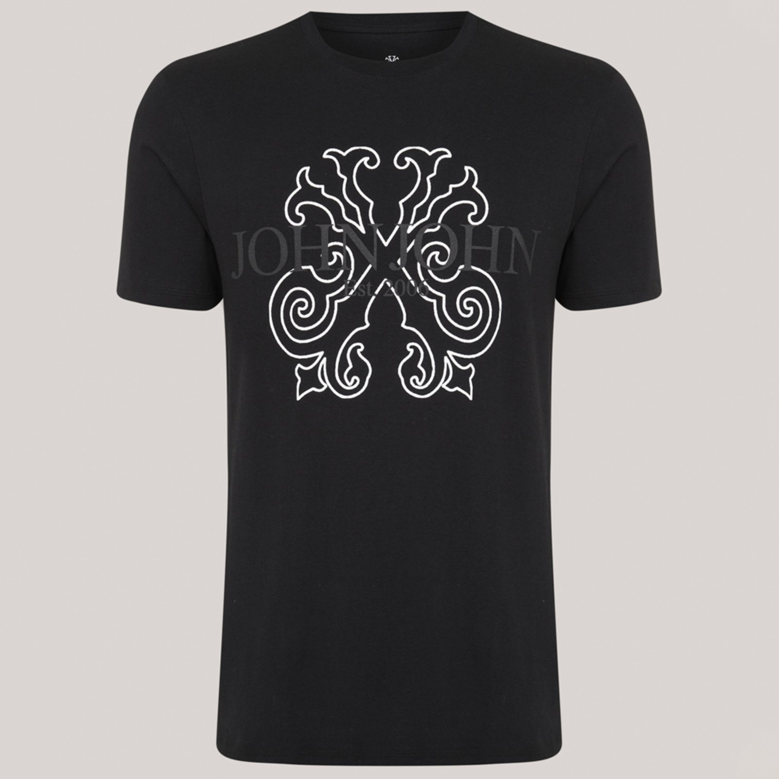 Camiseta John John Regular Brand Pr26 Preto Masculino