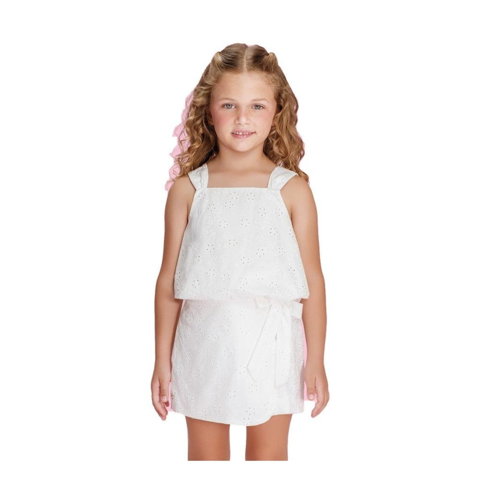 Infantil - Conjunto Feminino Laise Blusa Saia Petit Cherie Off White 10 Off-white