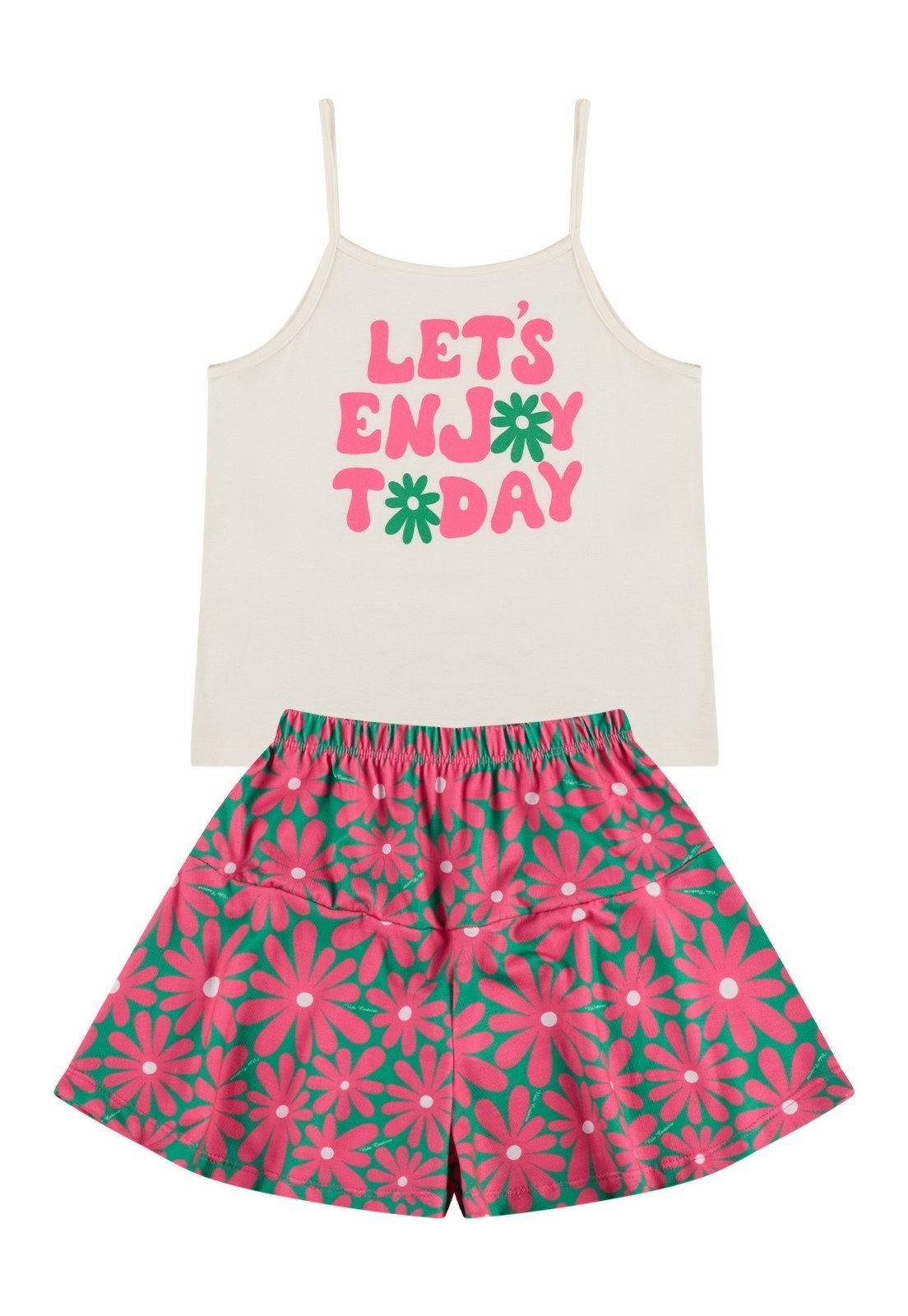 Vista 3 Infantil - Conjunto Alcinha Lets Enjoy Off VIDA COSTEIRA off-white VIDA COSTEIRA off-white