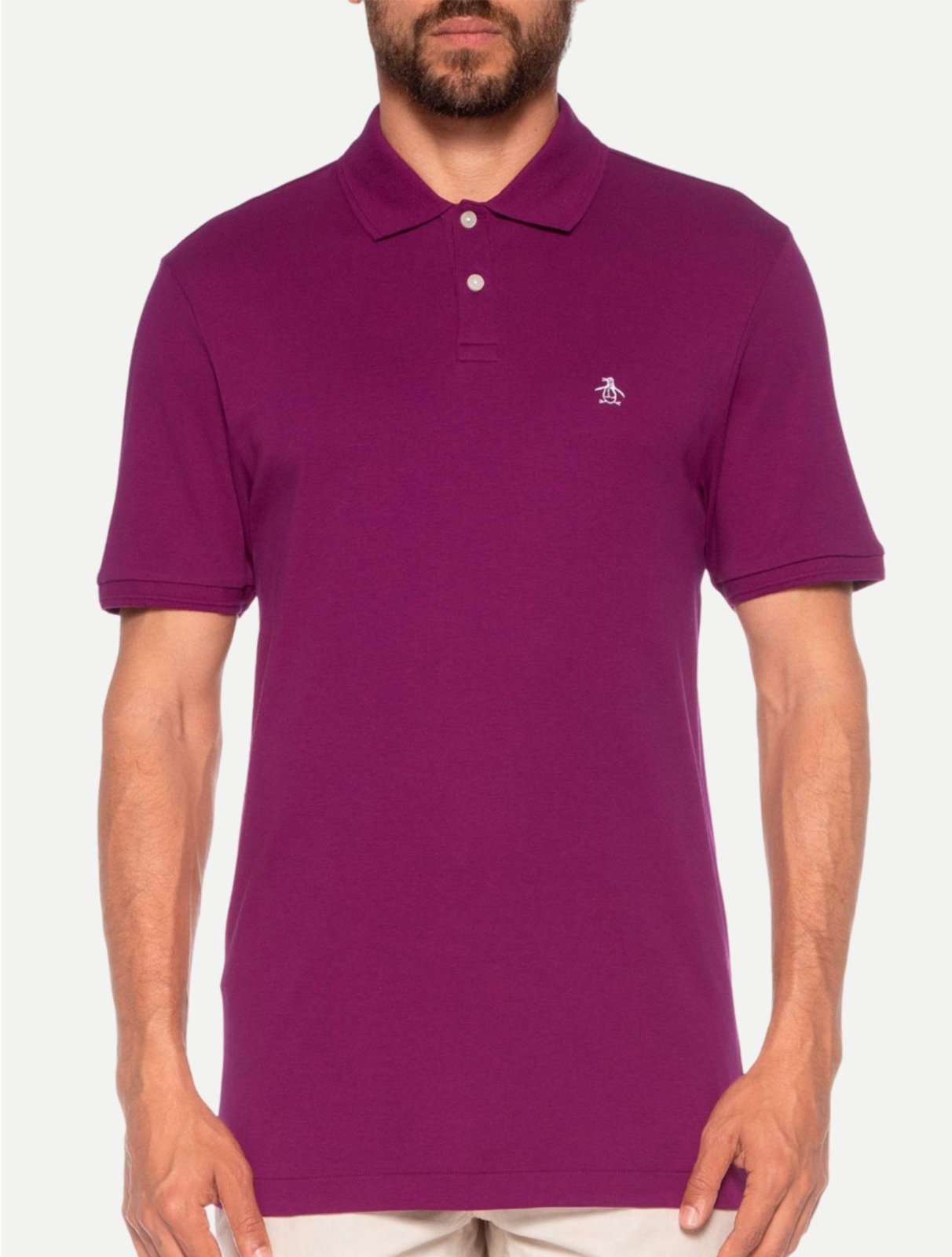 Polo Original Penguin Pima Cotton OPKSB2990 Roxo
