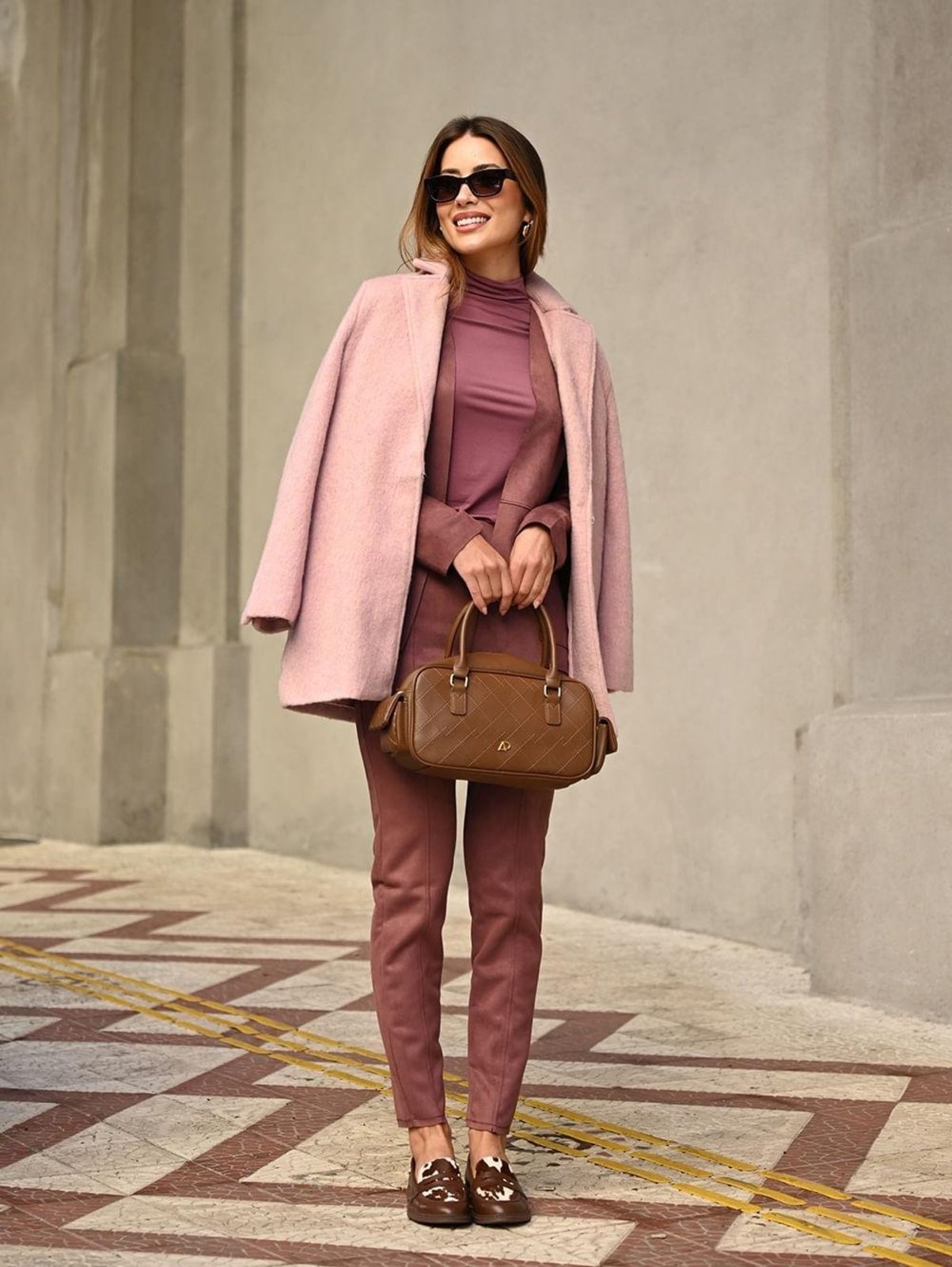 Casaco Alongado Autentique Feminino ROSA CLARO