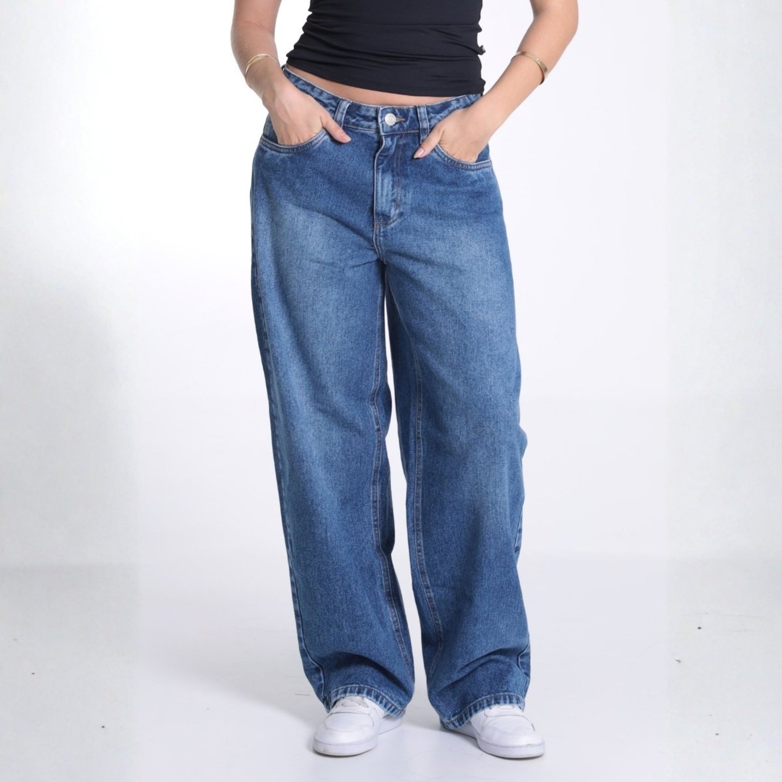 Calça Jeans Baggy Feminina Revanche Gianna