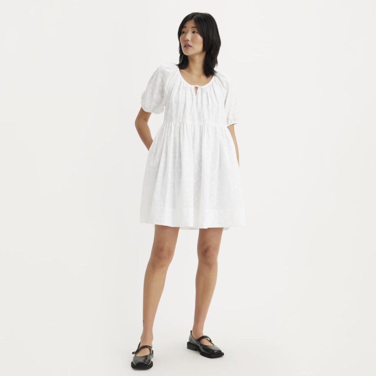Vestido Levi’s® Jaylee Mini Branco com Flores