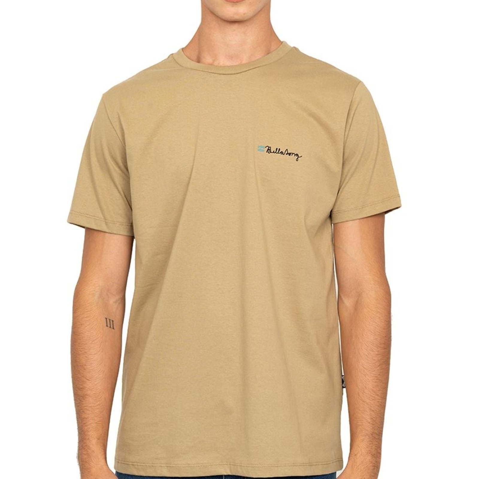Camiseta Billabong Making Tracks SM27 Masculina Bege