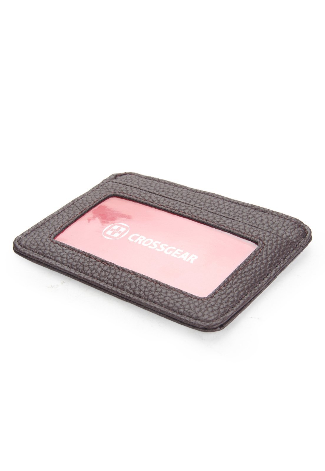 Vista 3 Porta Cartão Crossgear Ultrafino Carteira Slim Compacto marrom Crossgear marrom