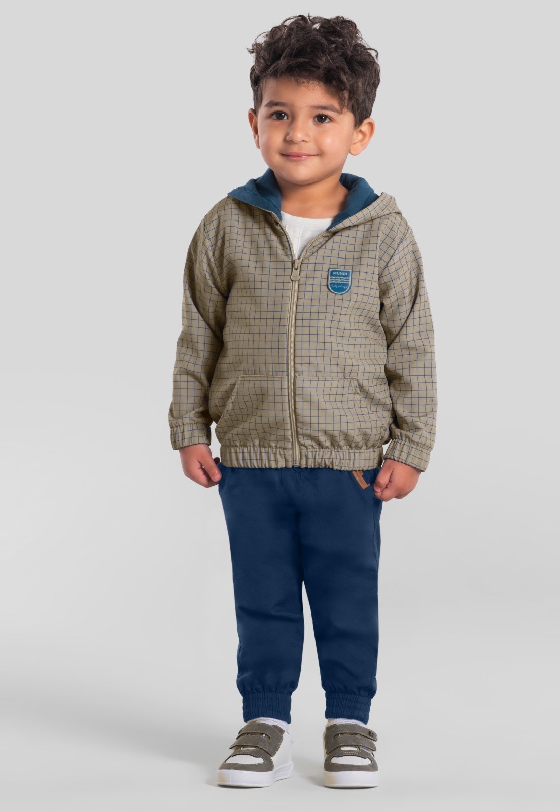 Infantil - Jaqueta menino xadrez Mundi