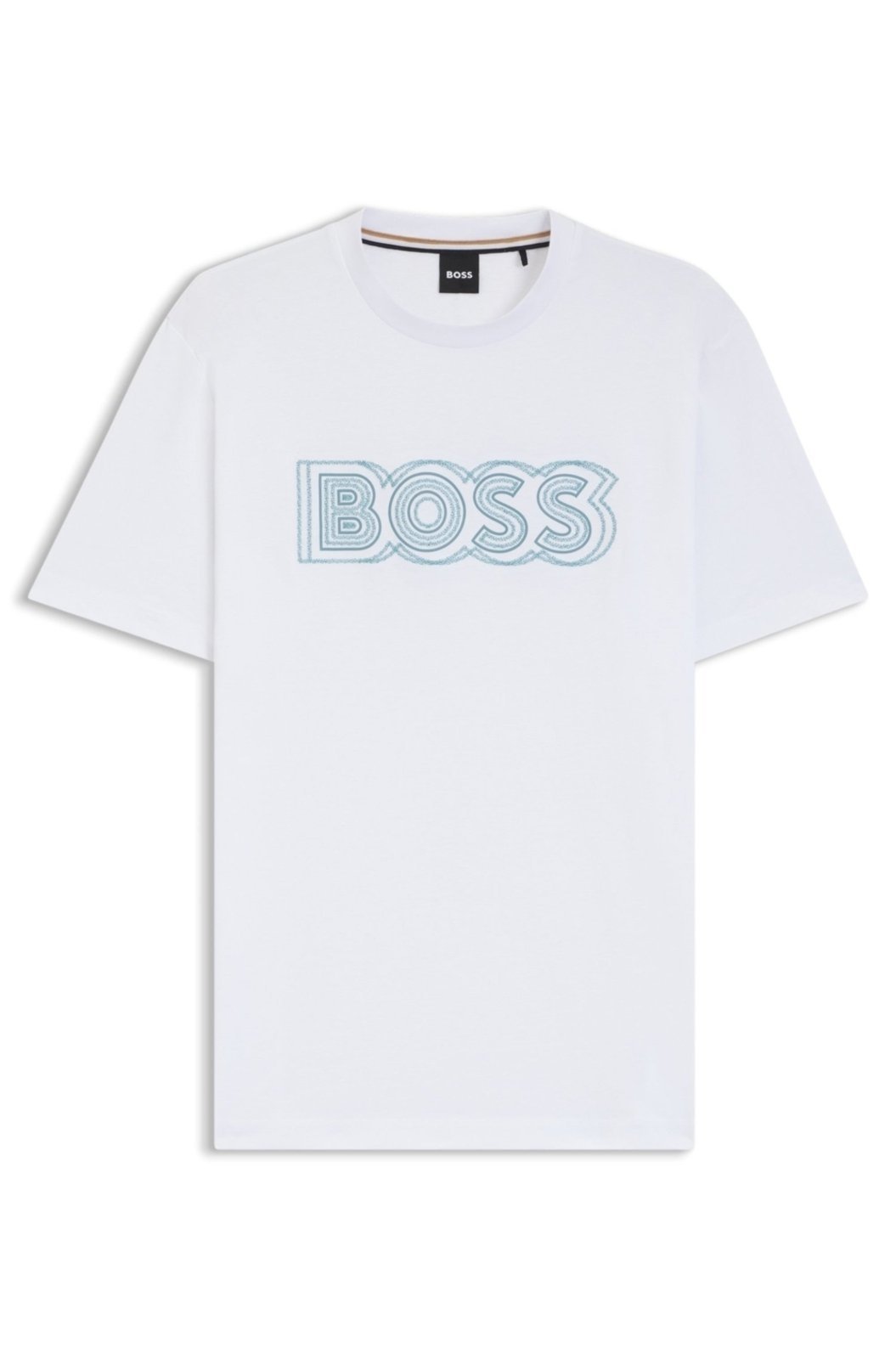 Camiseta Em Jersey De Algodão Com Arte De Logo