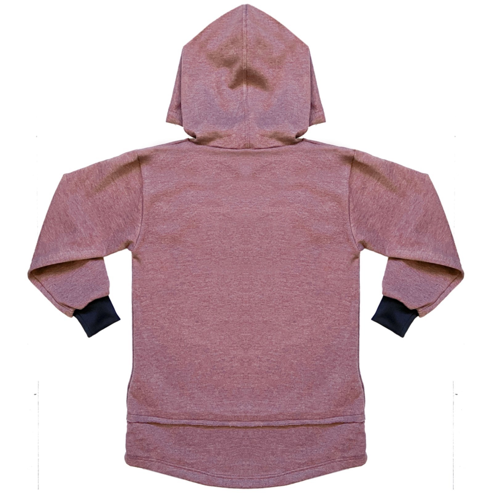 Infantil – Blusão Juvenil Look Jeans c/ Capuz Bordô