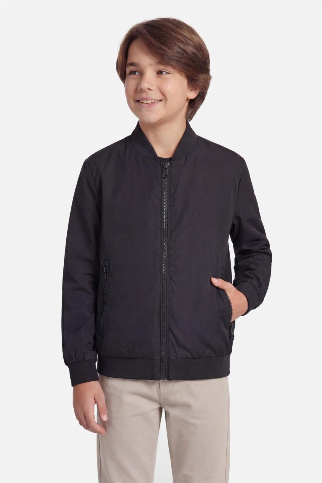 Infantil - Jaqueta Aramis Bomber Nylon Preto