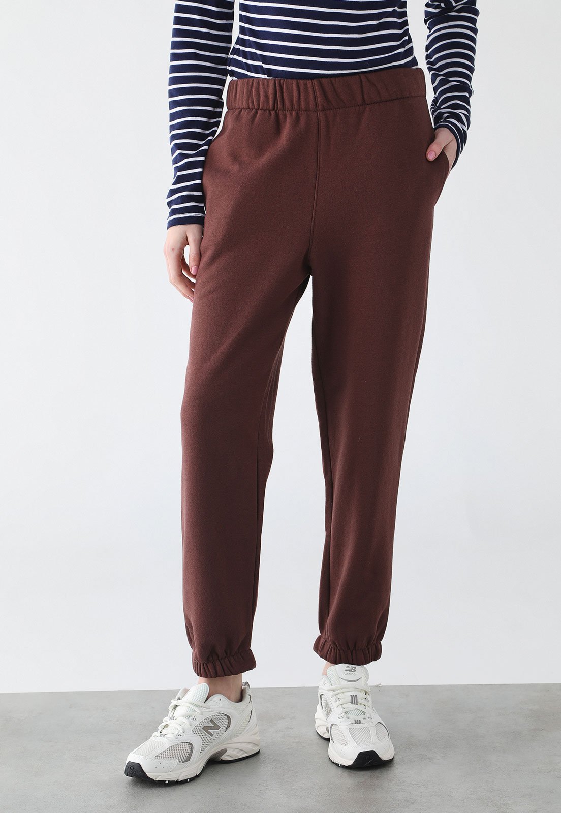 Calça Feminina GAP Cintura Alta Marrom