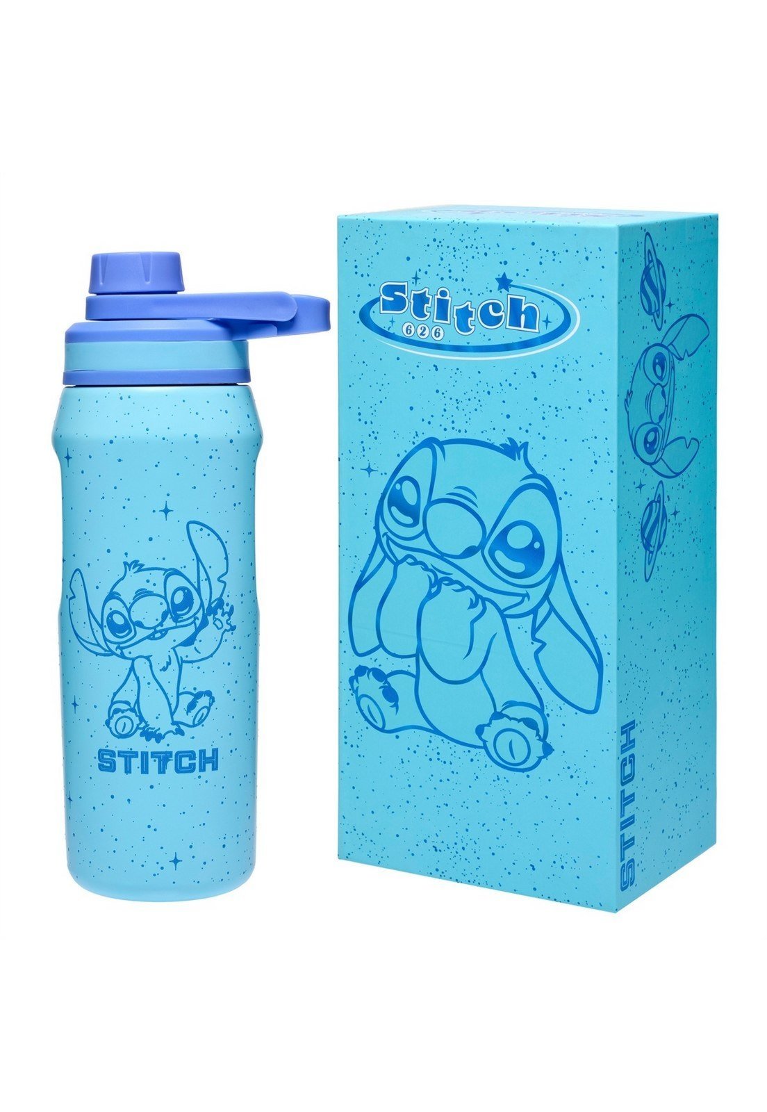 Infantil - Garrafa Térmica Stitch 550ml Inox Original Disney