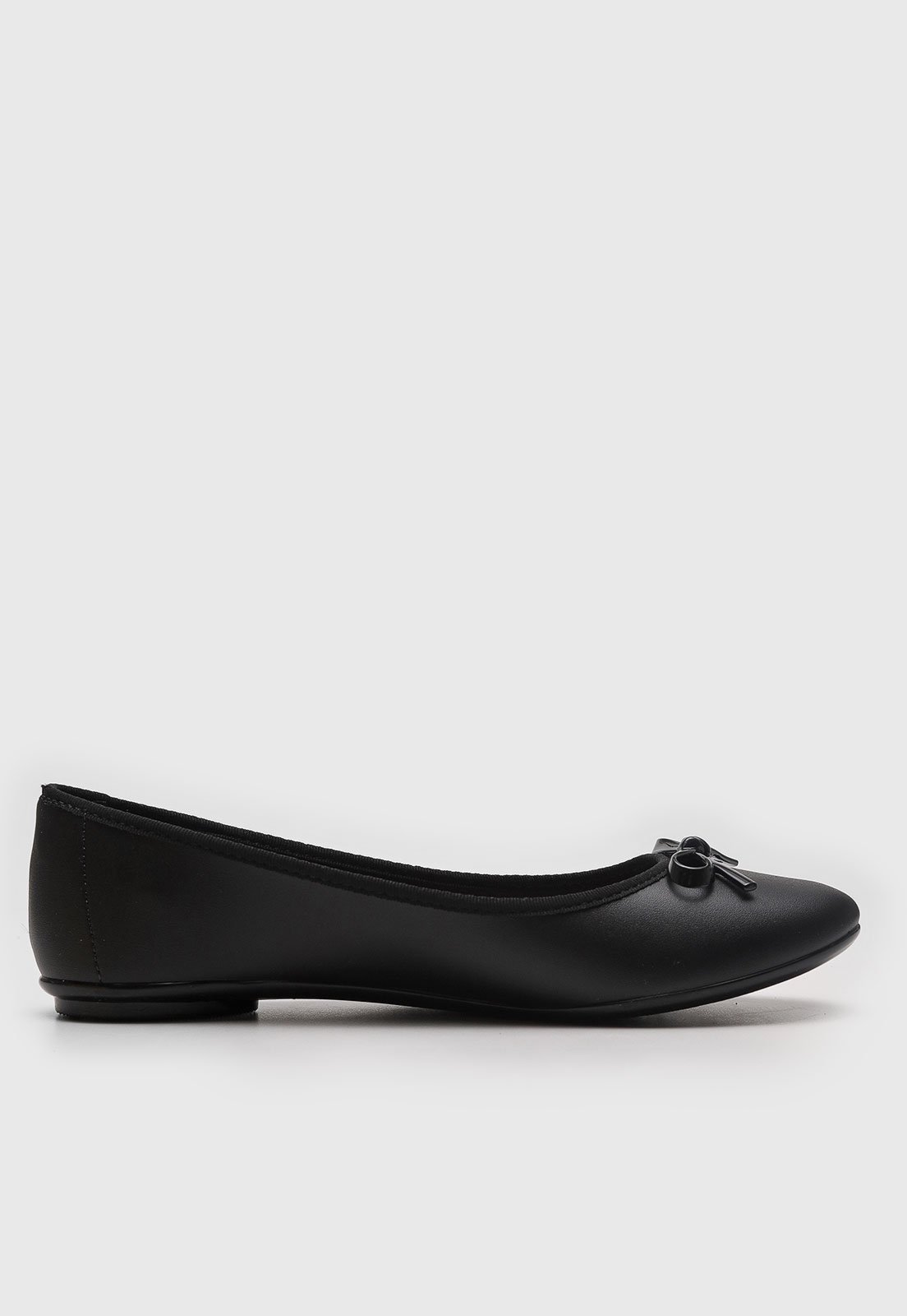 Vista 3 Sapatilha Feminina Moleca Laço Preta preto preto