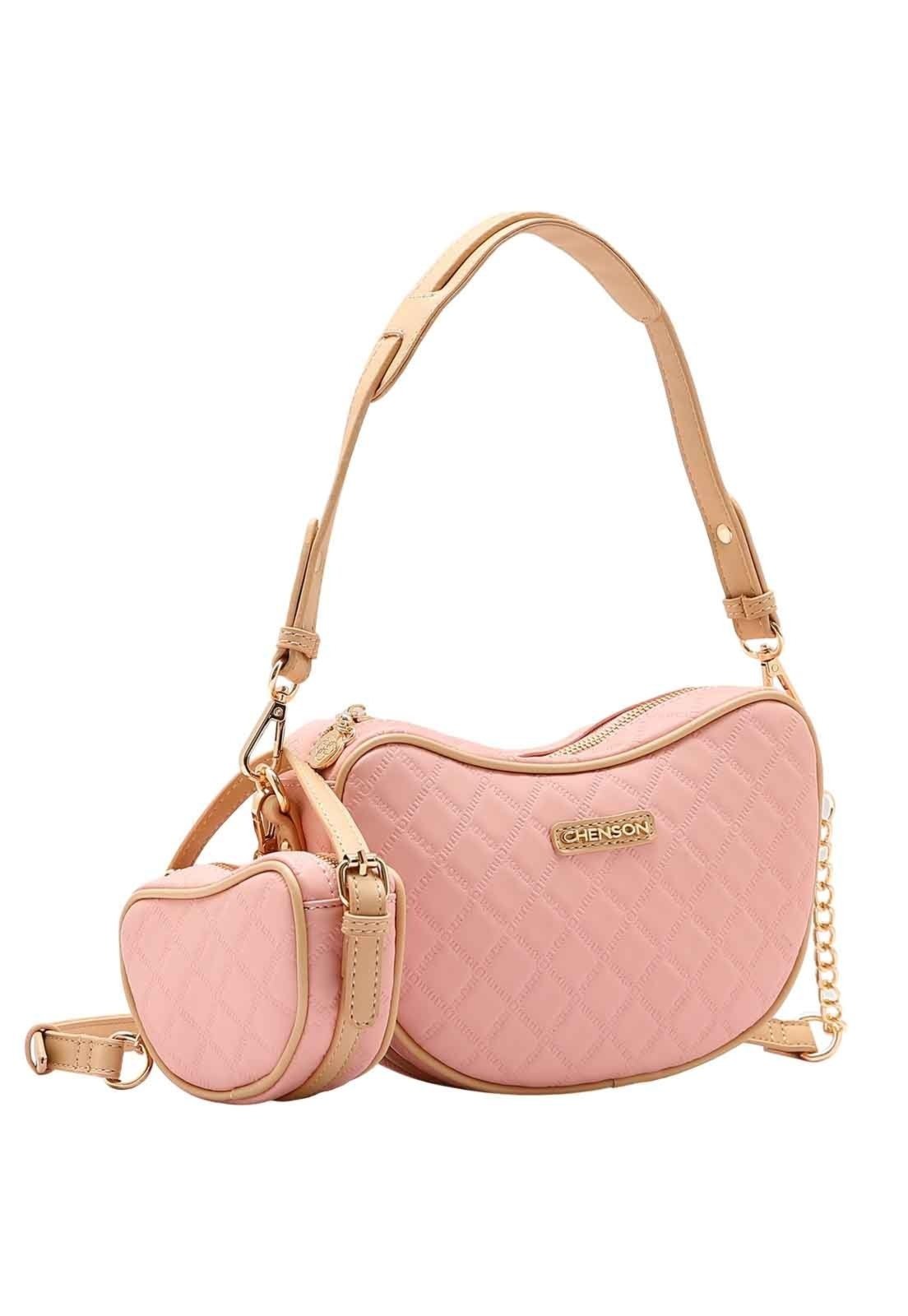 Bolsa Feminina Chenson Original Matelassê Cute Ombro Rosa 3484982