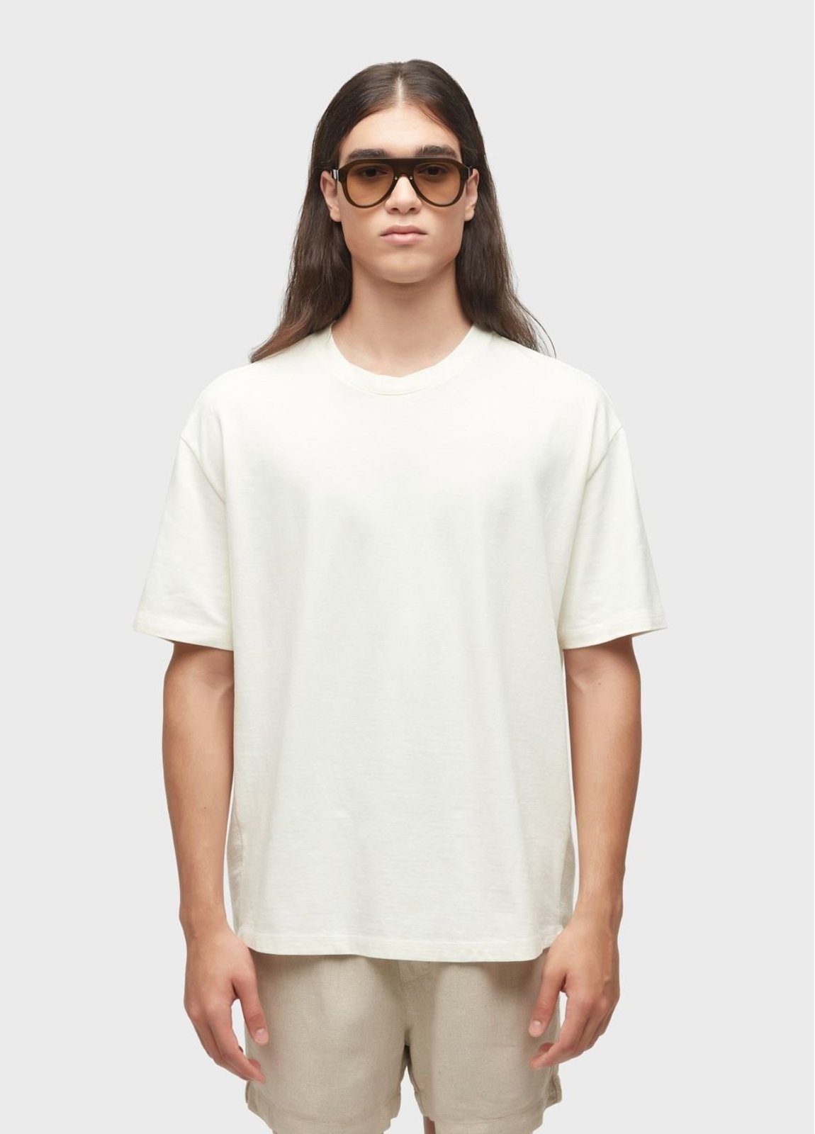 T-shirt over rustic lateral deslocada OSKLEN