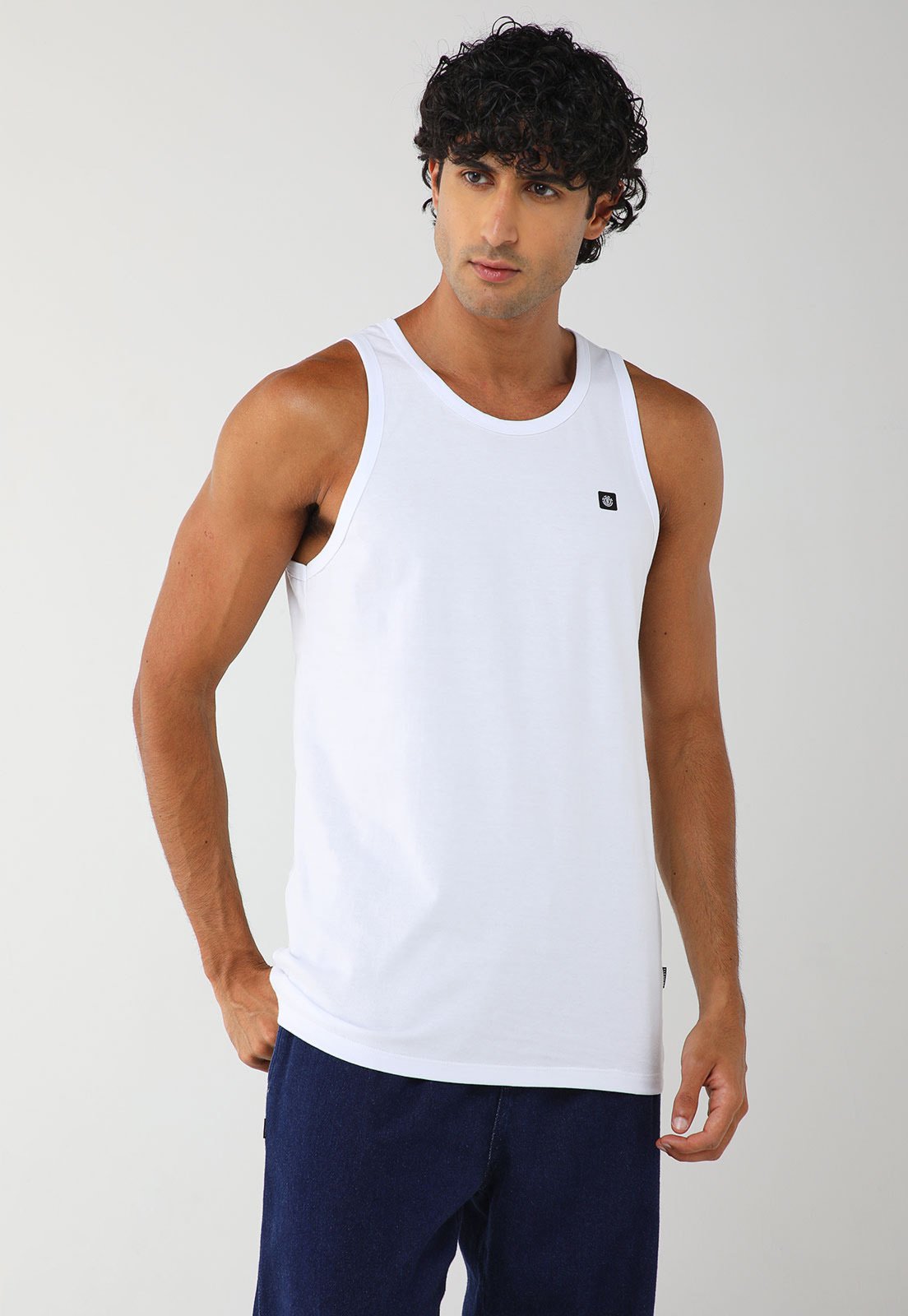 Vista 2 Regata Masculina Element Mini Transfer Branca branco Element branco