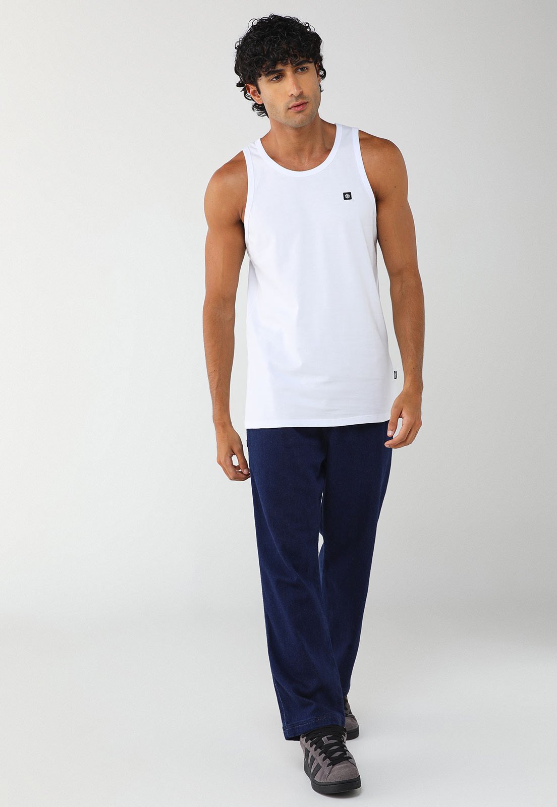 Vista 3 Regata Masculina Element Mini Transfer Branca branco Element branco