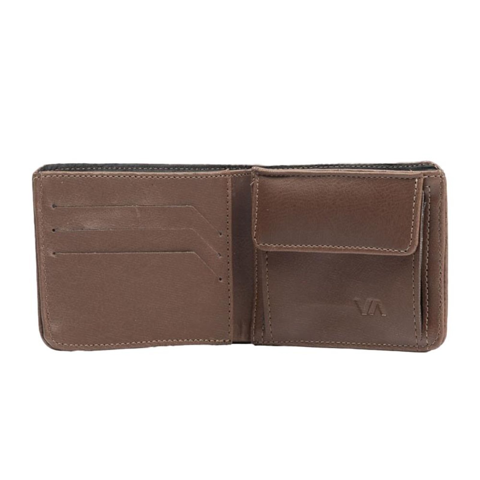 Vista 3 Carteira RVCA Tyler Bifold WT24 Escuro marrom RVCA marrom