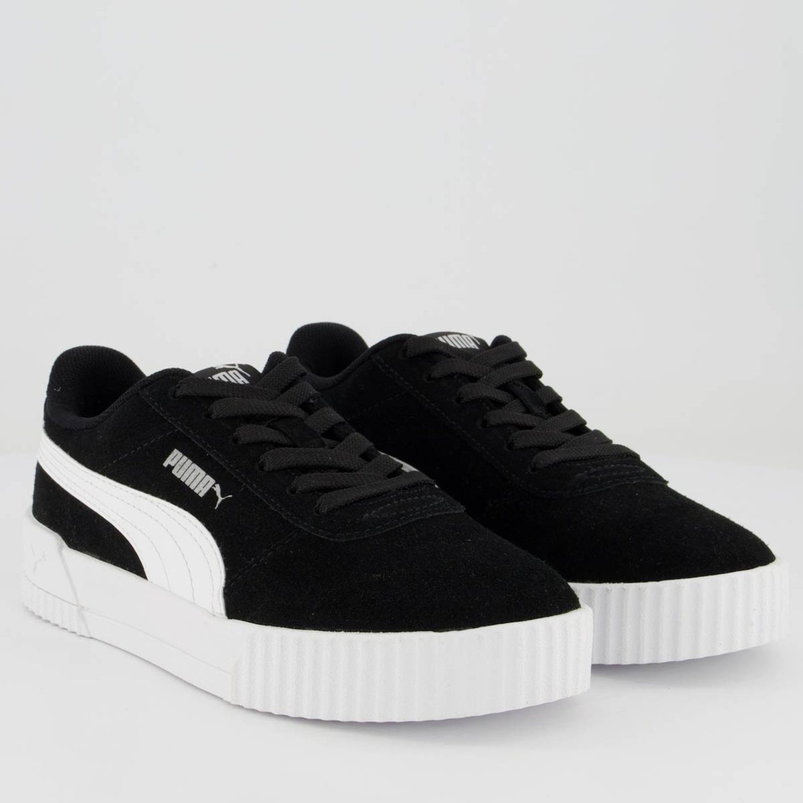 Vista 3 Tênis Puma Carina Feminino e Branco preto Puma preto