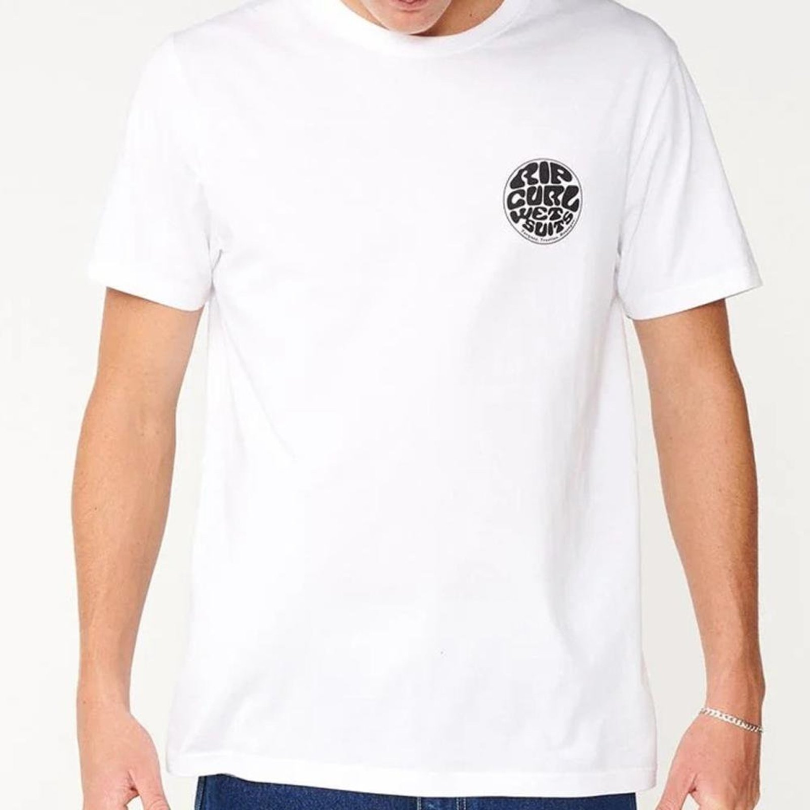 Camiseta Rip Curl Wettie Icon SM27 Masculina Branco