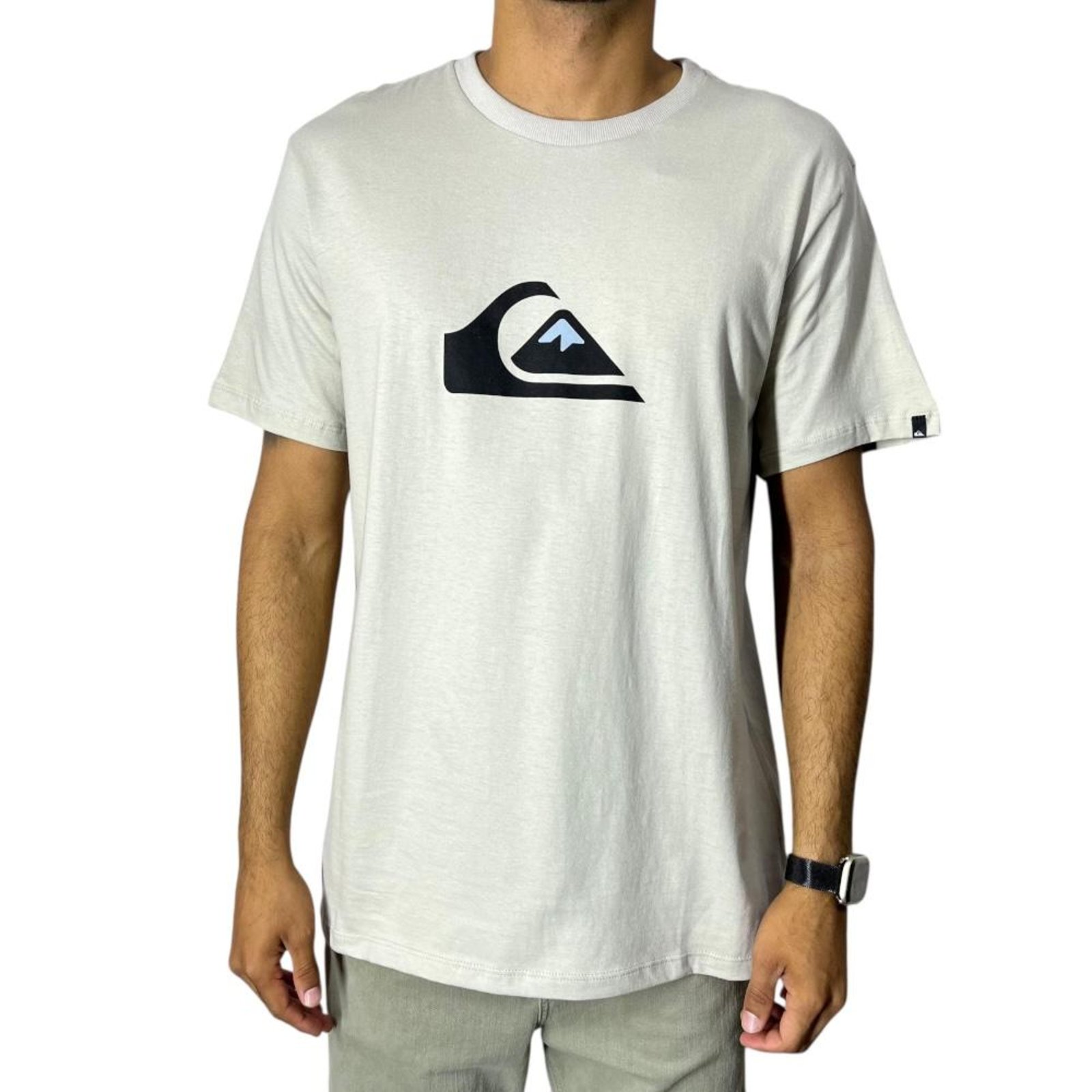 Camiseta m/c Comp Logo- Quiksilver – Areia