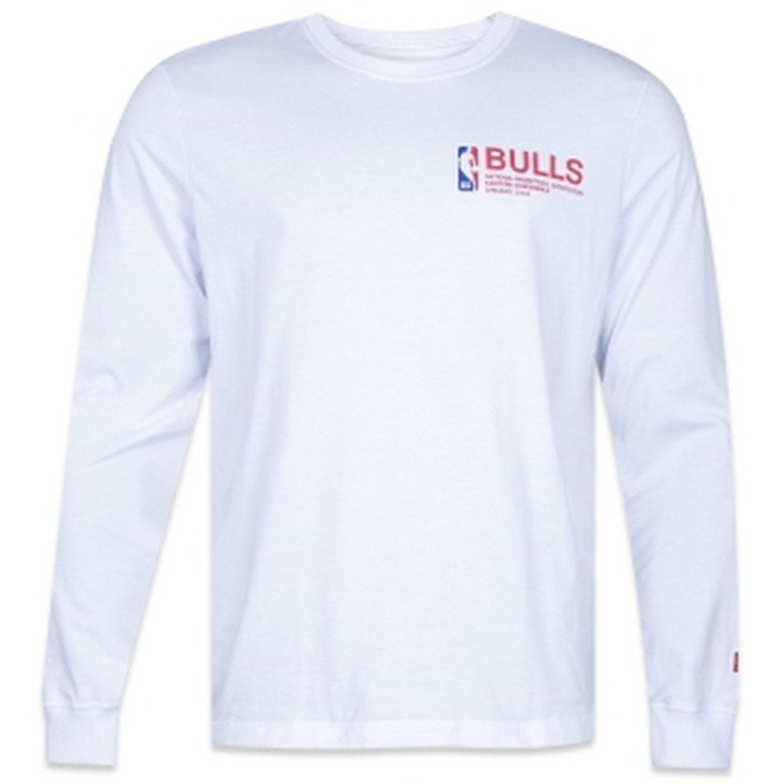 Camiseta New Era Basico M/L Chicago Bulls Branco