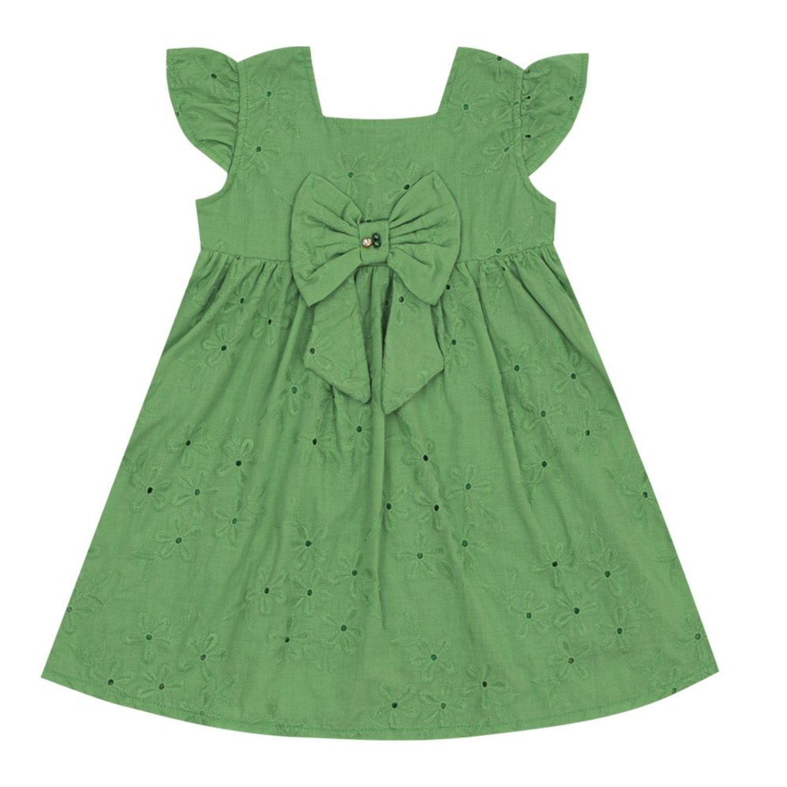 Infantil - Vestido Verde Primeiros Passos Pulla Bulla Menina - 53317-67