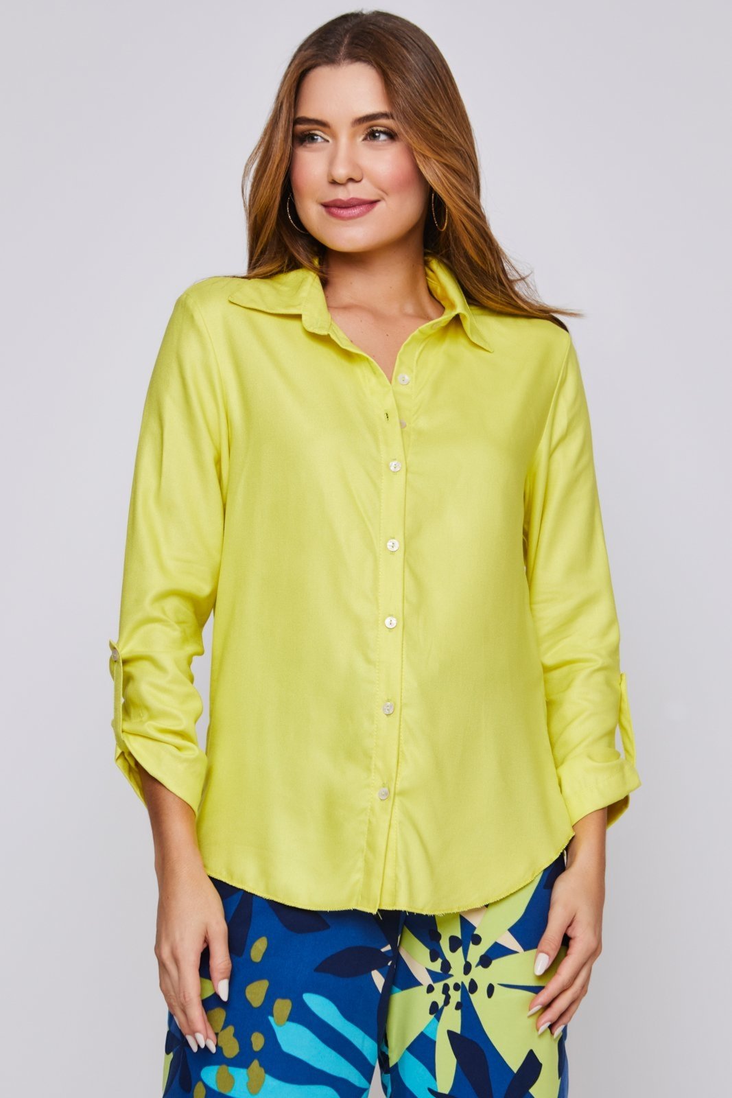Camisa Crorela Amarelo Lima