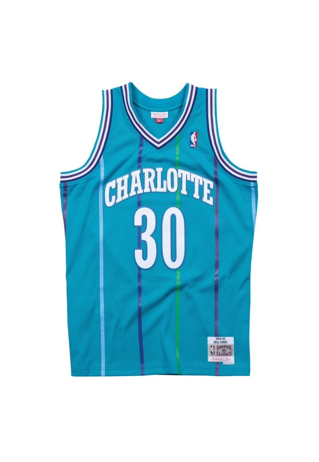 Regata Mitchell & Ness Road Swingman Jersey Charlotte Hornets 1992-93 Dell Curry Verde