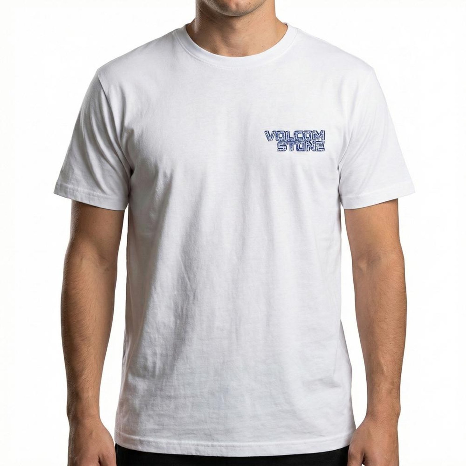 Camiseta Volcom Migrane SM26 Masculina Branco