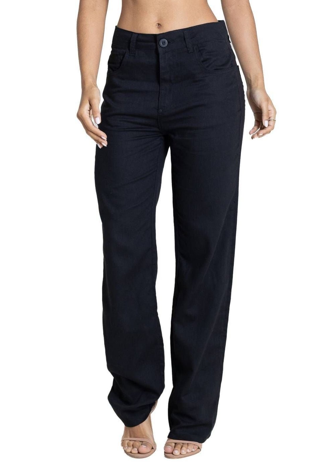 Calça Limho Sawary Reta - 283845 - Preto - Sawary