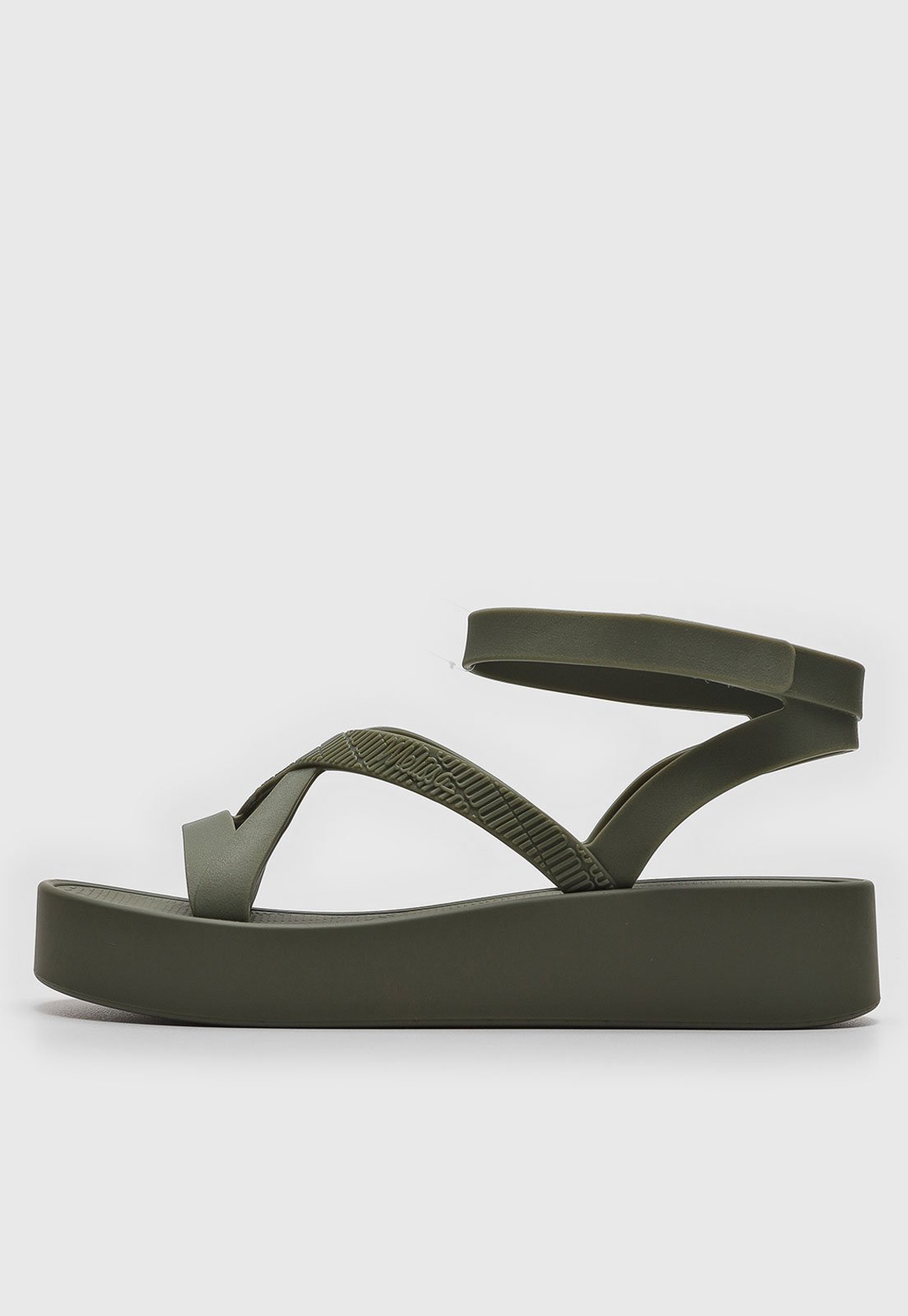 Sandália Flatform Melissa Sun Barra Verde