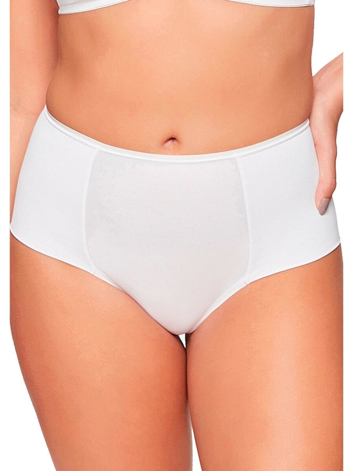 Vista 3 Kit com 2 Calcinhas Alta Blissy Maxi Triumph 24965 bege Triumph bege