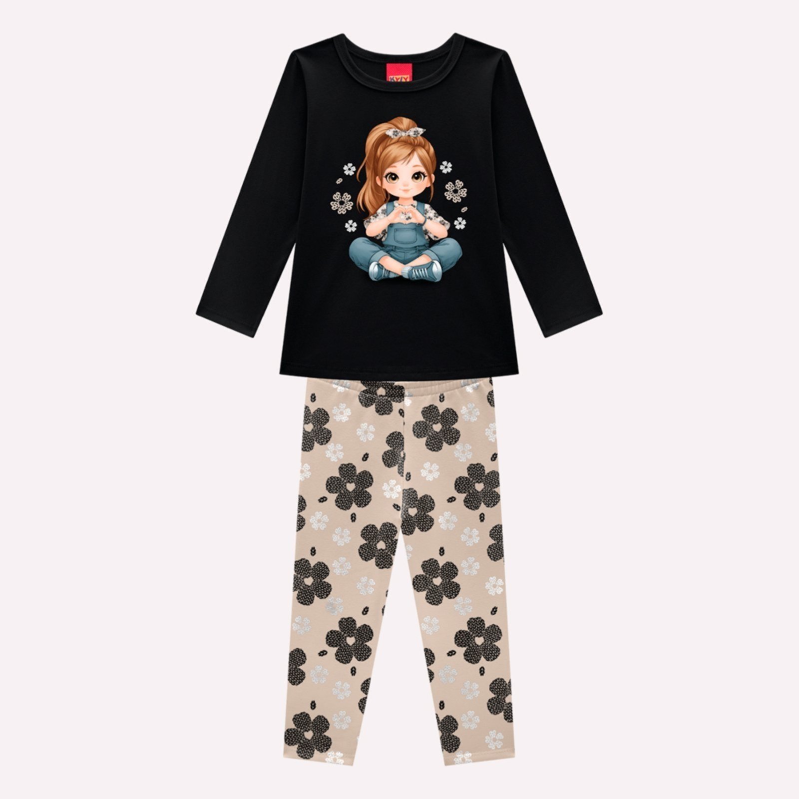 Infantil - Conjunto menina Estampa Kyly