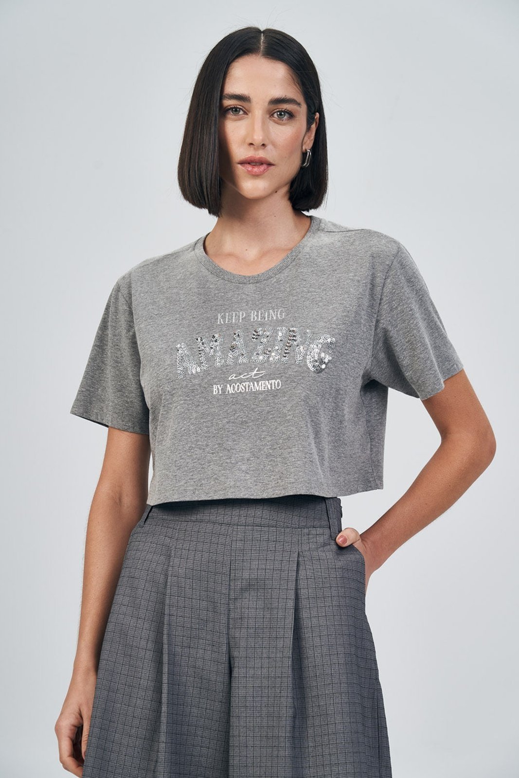 T-Shirt Glamour Feminina Acostamento